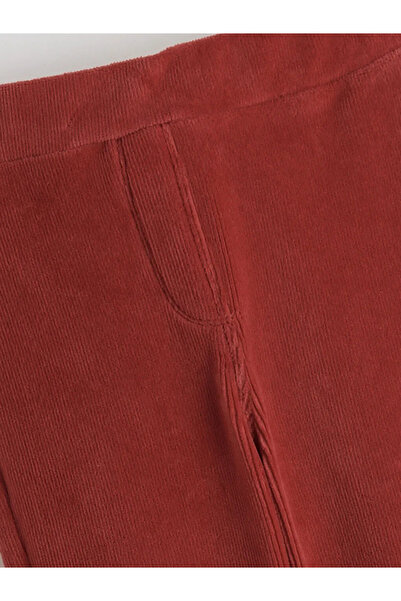 LC Waikiki Basic Girl's Velvet Tights with Elastic Waist