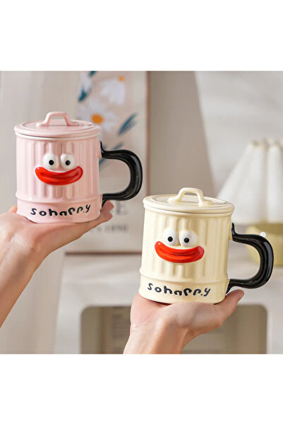 Dörtel Tedarik Ceramic Mug with Comic Character Design Bm-1435