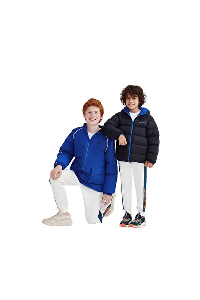 SKECHERS B Outerwear Reversible Coated Jacket Büyük Erkek Çocuk Mavi Çift Taraflı Mont SK232025-403