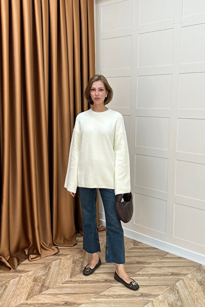 Stilife Πλεκτό πουλόβερ Leyal Εκρού