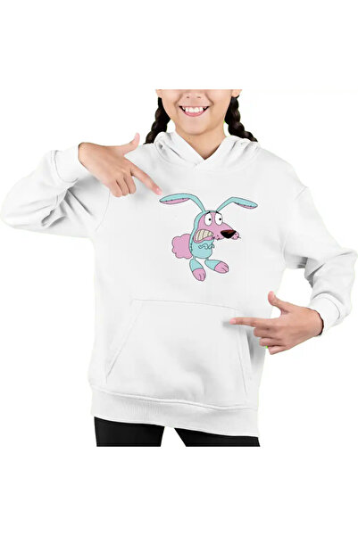 OEM Παιδικό Φούτερ με Κουκούλα για Κορίτσια με Κινούμενα Σχέδια με Θάρρος, το...