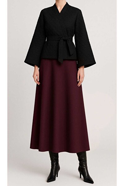 CNG MODA PUF SCUBA Flared Skirt