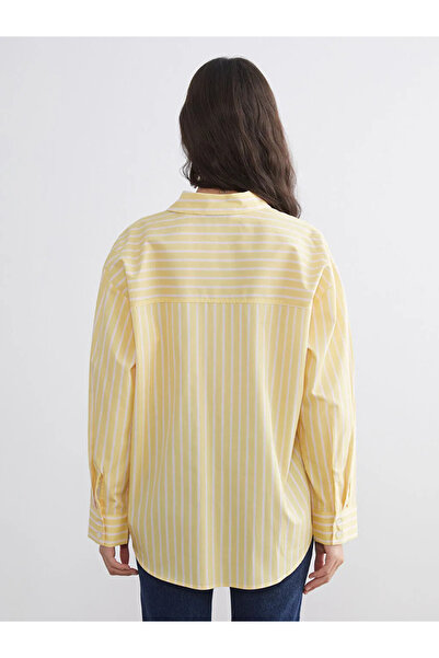 LC Waikiki Çizgili Oversize Kadın Gömlek