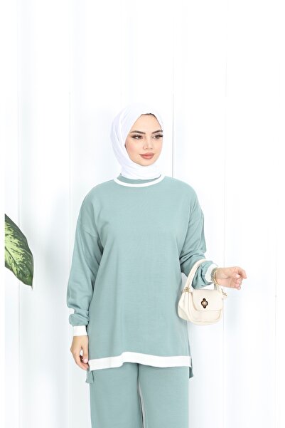 NİSUM MODA Two Color Knitwear Set