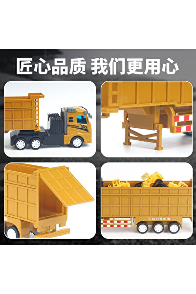 TRENDZONE Uzaktan Kumandalı Full Fonksiyon Şarjlı Işıklı Müzikli Römorklu Taşıyıcı Tır 42cm