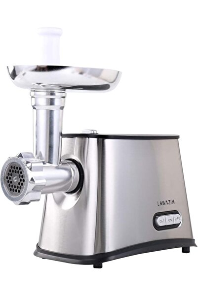 Lawazim Electric Meat & Food Grinder 1500W, Stainless Steel Blades, Sausage Maker (Gray)