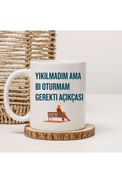 kubdekor I'M Not Dead but I Need to Sit down Clearly Written on Printed Mugs