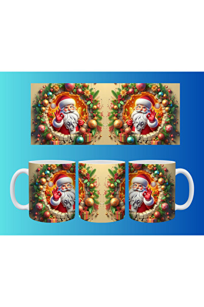 Evion New Year and Christmas Concept Mug – Colorful Custom Print Design