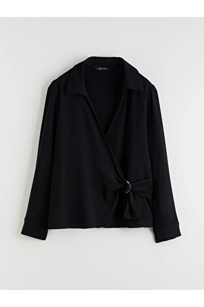 LC Waikiki Double Breasted Blouse with Binding Detail