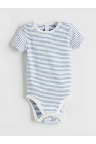 LC Waikiki Crew Neck Baby Boy Snap Bodysuit 3-Piece