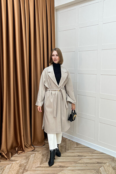 Stilife Πέτρα για παλτό με ζώνη από ύφασμα Star Premium