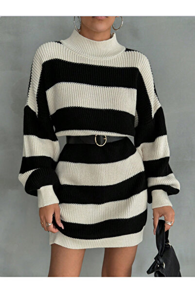 SÇLK TEKSTİL توب تريكو مخطط بقصة مريحة