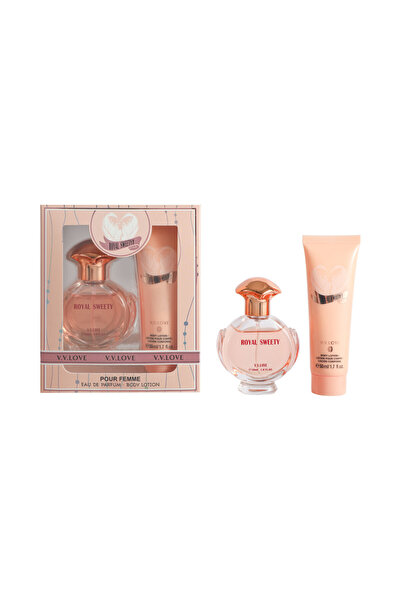 V.V LOVE V.V. Love Women's Set – Royal Sweety (perfume 30 ml + body lotion 50 ml)
