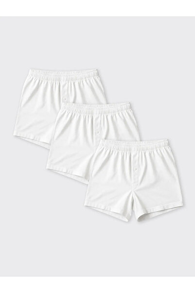 LC Waikiki Standard Fit Cotton Flexible Ανδρικό Boxer 3 τεμαχίων