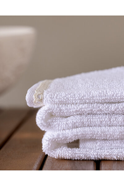 Madame Coco Angelise 2-Pack 100% Cotton Hand Towels - White/Yellow - 30X40 cm