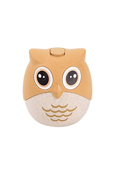 DAMUR Toothpick Holder, Owl Model, Multifunctional, 8.3x7.8 cm, Orange