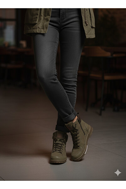 rocassi KADIN Hakiki Nubuk Deri Bot