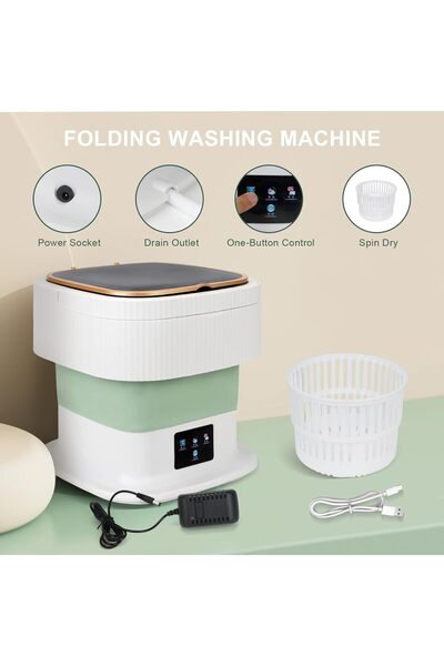 Other Nalakal Portable Foldable Mini Washing Machine 10L, 3 Modes, Top-Load