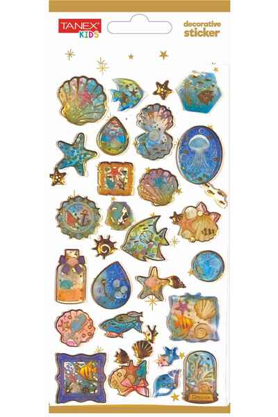 Tanex Decorative Sticker-10 Puffy Etiketi TNX-5009