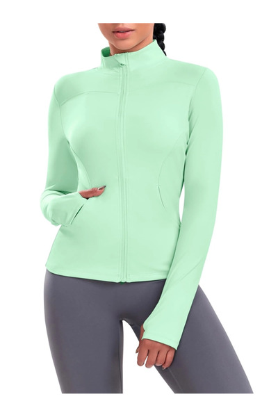 OEM Tricou sport cu mânecă lungă, mulat, verde 2XL