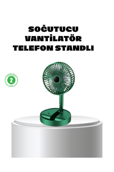 UCUZTEKNO Katlanabilir Mini Fan – 3 Kademeli Soğutma, Şarjlı
