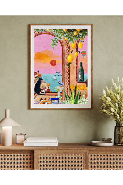 woodhomeworks Tek Parça Salon Ofis Dekor Tablo Vrynt