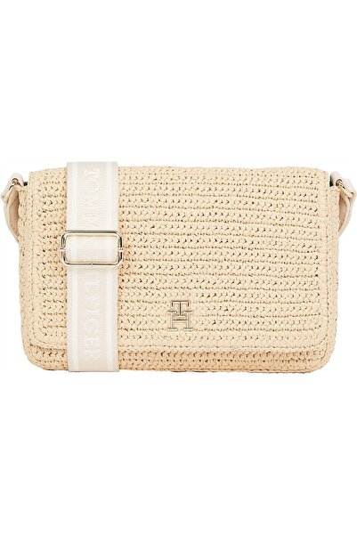 Tommy Hilfiger TH SPRING LOGO CONV CROSSOVER Kadın Bej Çanta - AW0AW17224