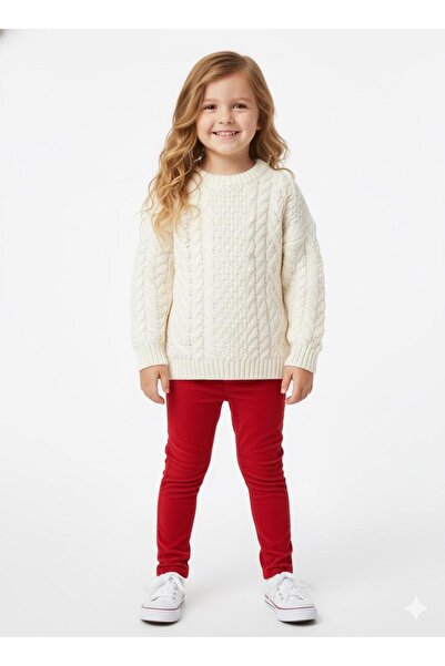 meriç bebe - bütün çocuklar melektir. mrc Girls' Super Stretchy High Stretch Fabric Corded Fabric Velvet Tights Stretching Transversely Along the Length School-Nursery-Daily Tights