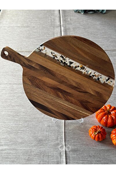Meri Ev Gereçleri Acacia Large Size Round Cutting Board