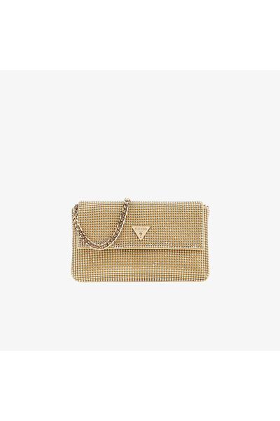 Guess Zalina Clutch Kadın Altın El Çantası