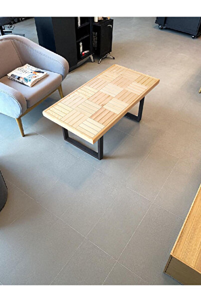 MİRRORSS Orta sehpa Doğal vernikli çay kahve ofis salon balkon sehpası 90x 47