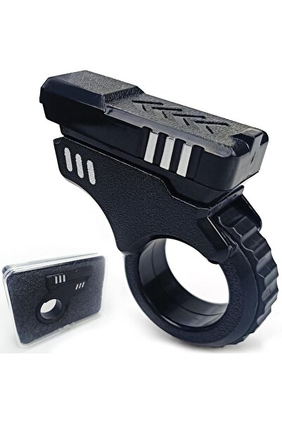 007 مسدس فيدجيت من أوجرافي - لعبة فيدجيت بملمس مُحسَّن (أسود وفضي)