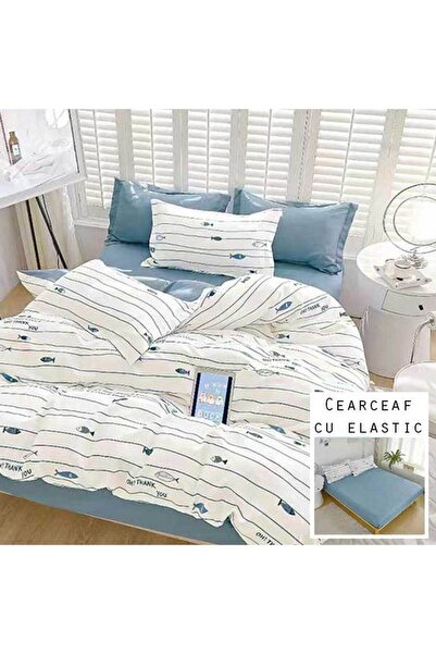 Patul Bed Linen, Fine Cotton, Sulphur, Double Bed, 2 Persons