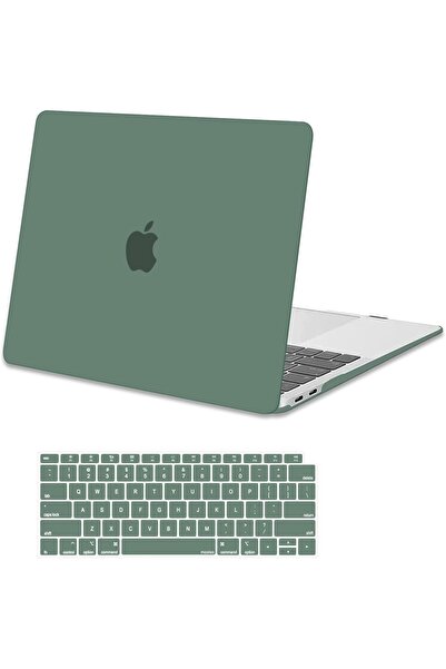 Mosiso Hard Plastic Case and Keyboard Cover for MacBook Air 13-inch Retina - Emerald Green