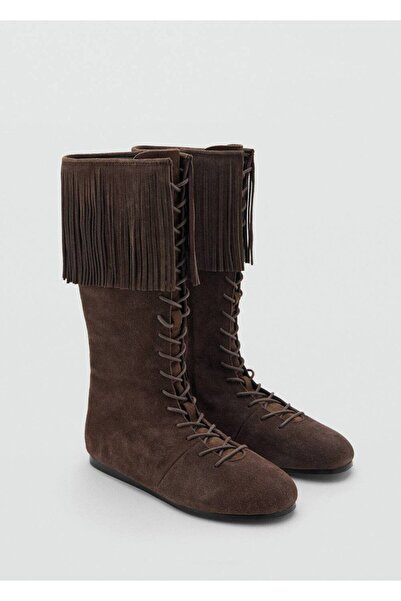 Mango Teen Püsküllü deri çizme