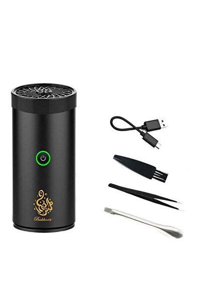 The comprehensive house Atchez Rechargeable Incense Burner, Black, 14 x 7 x 7 cm
