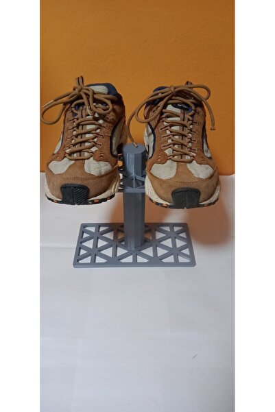 Dikey Ayakkabı Standı – Çift Katlı Ayakkabılık Organizer (Gri)
