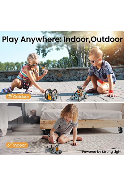 Sillbird 12-in-1 Educational Solar-Powered Robot Kit, 190 Pieces (STEM, Ages 8+)