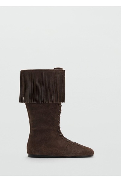 Mango Teen Püsküllü deri çizme