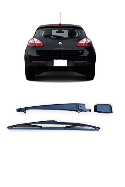 CMEPARTS Renault Megane 3 2009 -2016 Uyumlu Arka Cam Silecek Kolu Ve Süpürgesi Kapak Takım