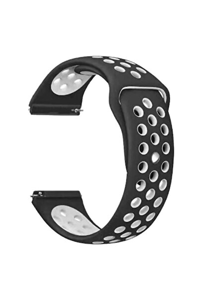 digital-play Curea din silicon compatibilă cu Xiaomi Amazfit GTS, eliberare rapidă, negru/alb