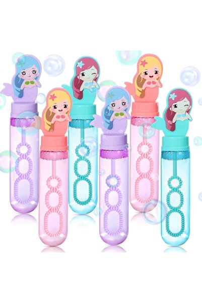 genernic مجموعة ألعاب عصا الفقاعات حورية البحر (24) - عصي فقاعات صغيرة للأطفا...