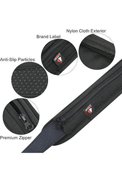 Other غطاء حزام كتف مبطن بديل عالمي من Wais Fonely لأجهزة الكمبيوتر المحمولة وحقائب الرسول - أسود