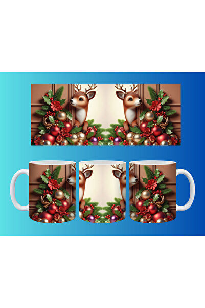 Evion New Year and Christmas Concept Mug – Colorful Custom Print Design