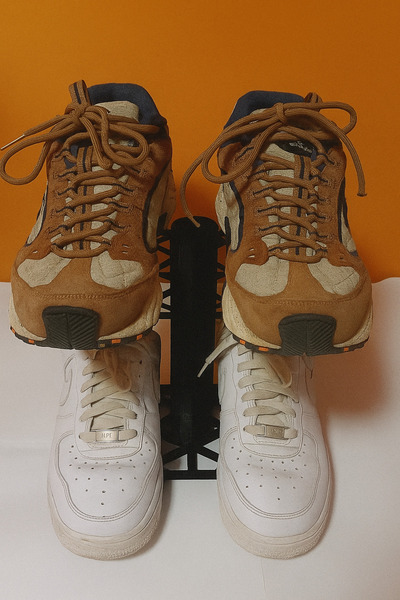 CASEY STORE Dikey Ayakkabı Standı – Çift Katlı Ayakkabılık Organizer (Siyah)