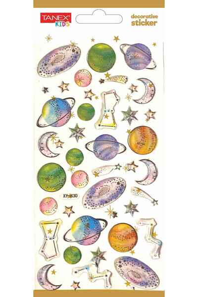 Tanex Decorative Sticker-15 Puffy Etiketi TNX-5014