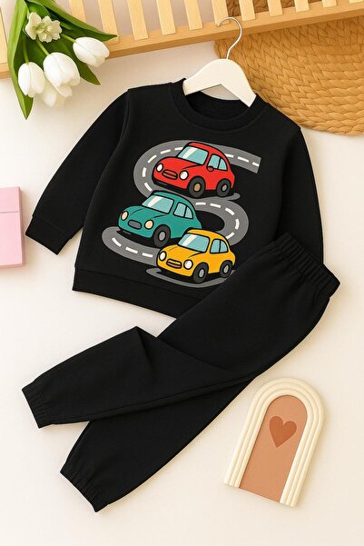 MODA Σετ φόρμας με στάμπα CAR 3 4 5 6 7 8 9 10 11 12 ΕΤΩΝ