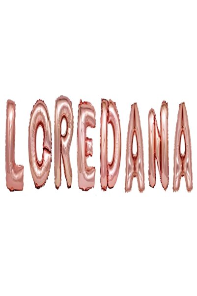 OEM Set Balloons Letters Name Loredana, Pink Gold, 40Cm