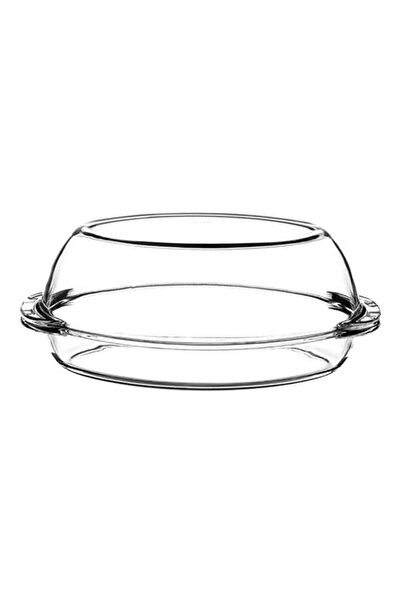 Generic Pasabahce Borcam Oval Casserole With Cover Clear