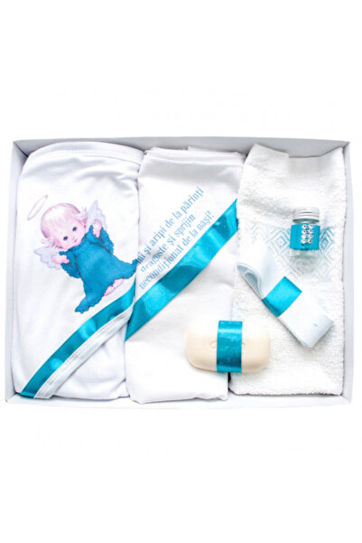 OEM Trusou de botez personalizat din 6 piese „Rădăcini și Aripi” - Înger turc...